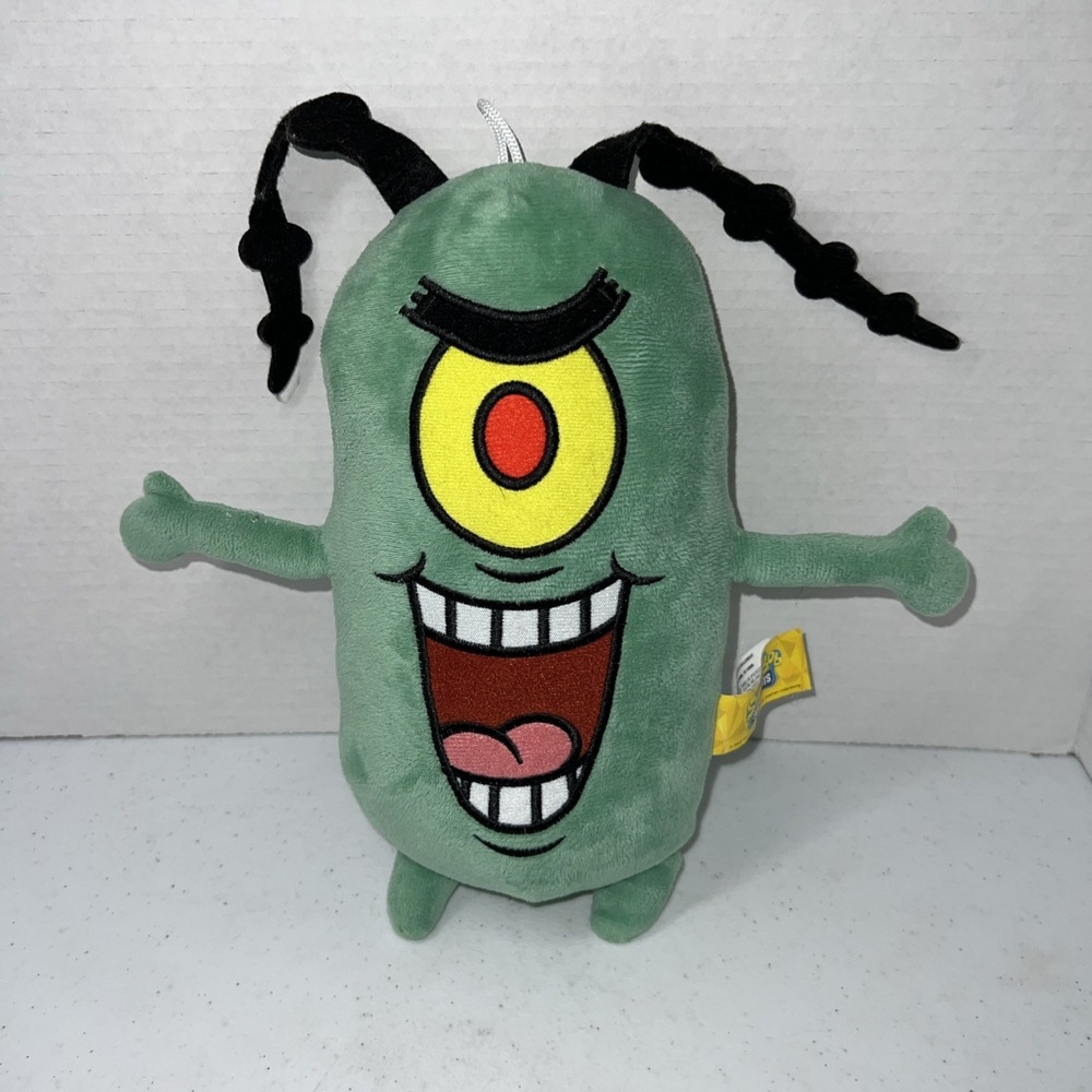 Sheldon J.‎ Plankton Plush SpongeBob SquarePants Stuffed Animal Toy Doll 10"